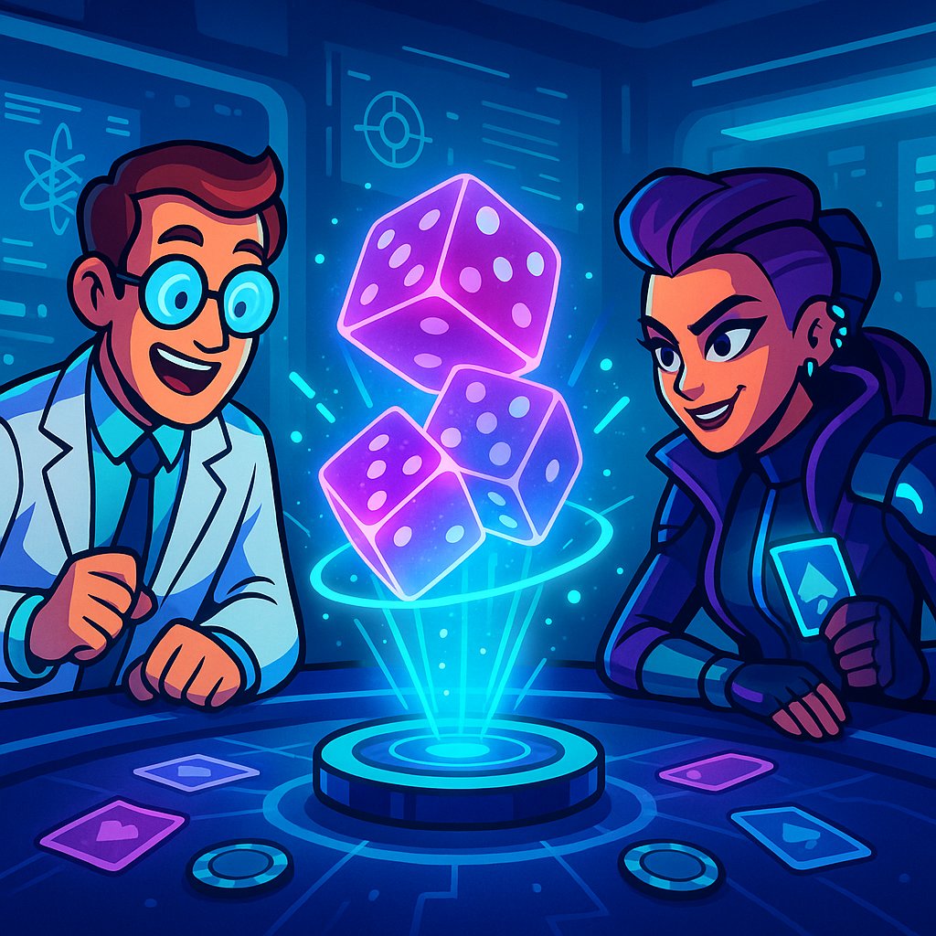 Mesin slot digital dengan berbagai simbol berwarna cerah